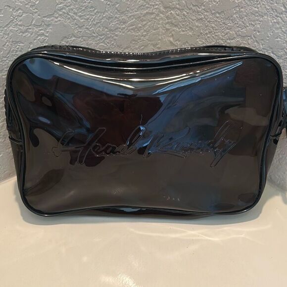 Head Kandy Zip Around Smoke Clear Makeup Bag Cosmetic Pouch See Thru Travel - Picture 1 of 10